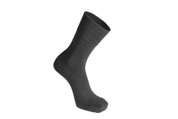 BIO-BAUMWOLLSOCKEN GRAU 3 PAAR