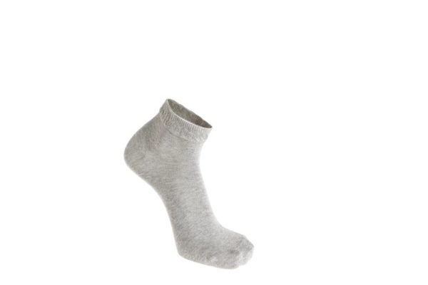 SNEAKERSOCKEN MIT BIOBAUMWOLLE GRAU 3 PAAR