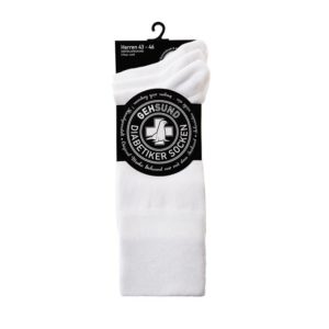BAUMWOLLSOCKEN WEISS 3 PAAR