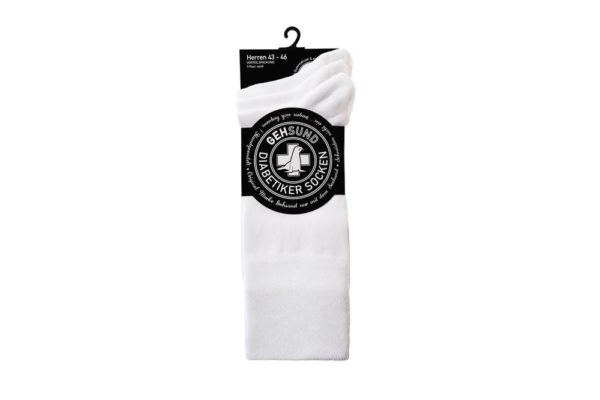 BAUMWOLLSOCKEN WEISS 3 PAAR